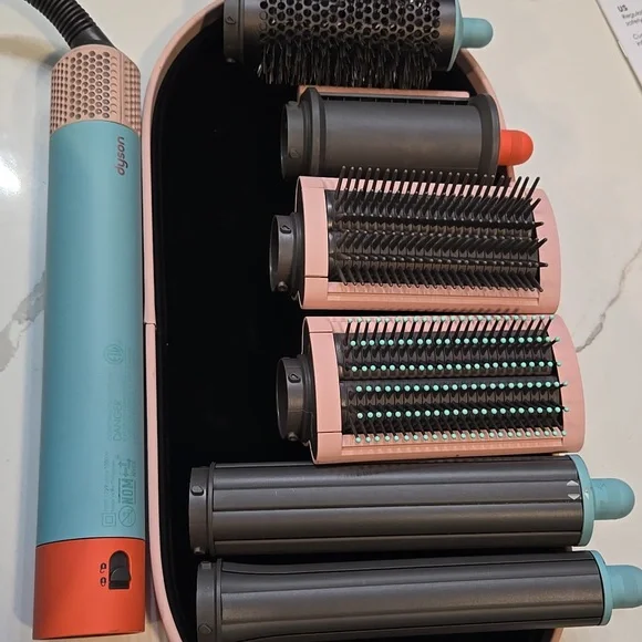 Dyson Hair Tools Set - Orange and Teal